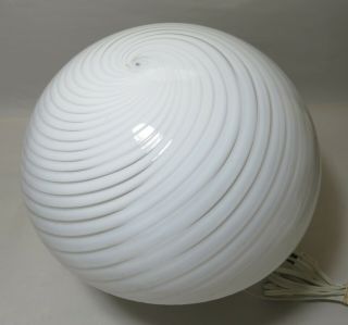 Vintage Murano Glass Swirl Mushroom Lamp Venini style 2
