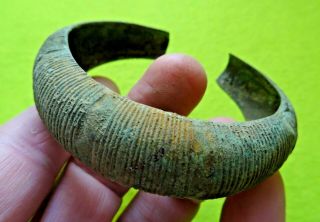 Viking Bronze Decorative Bracelet Rare Type Hollow