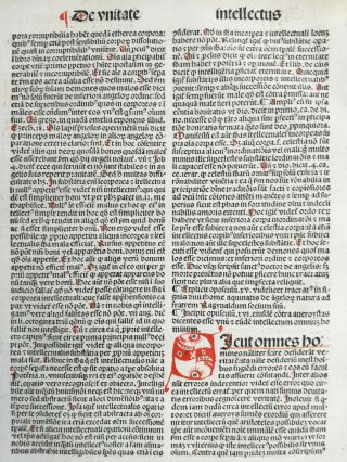 Rubricated Incunable Leaf Folio Thomas Aquinas (28) - 1490