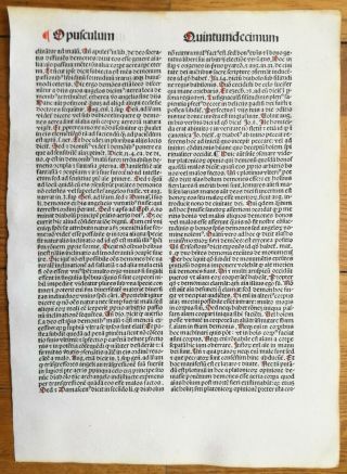 Rubricated Incunable Leaf Folio Thomas Aquinas (28) - 1490 3