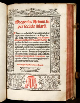 1522 GREGORY RIMINI Sentences MEDIEVAL PHILOSOPHY Catholic Theology P.  - INCUNABLE 5