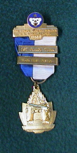 1958 Us Army Alaska 1st Place Team Slow Fire Pistol Shooting Medal