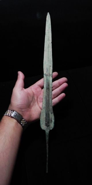 ZURQIEH - OVER 3000 YEARS OLD BRONZE SWORD - 1200 B.  C,  STUNNING QUALITY 3