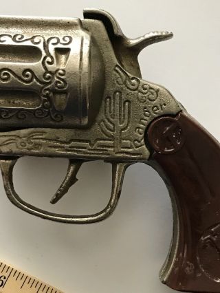 Rare Vintage Kilgore Ranger Cast Toy Cap Gun Scrollwork 6