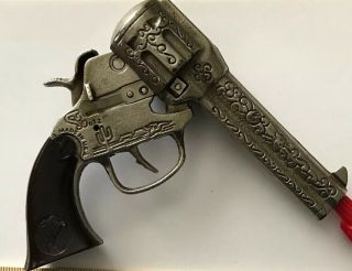 Rare Vintage Kilgore Ranger Cast Toy Cap Gun Scrollwork 8