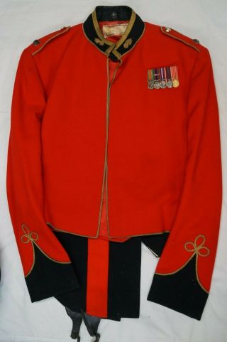 Post WW2 Canadian RCA Artillery Officers Scarlet Mess Dress Cap & Trouser Group 2