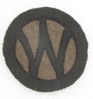 Army Patch: 89th Division - Wwi Era Felt On Wool