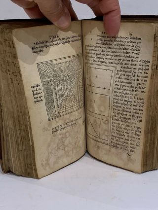 1523 POST INCUNABLE VITRUVIUS ARCHIECTURE WITH 170 WOODCUTS - RARE 12