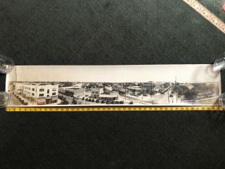 42 Inch Yard Long Panorama 1926 Melbourne,  Fl Old Cars - Photo