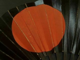 Japanese Military fan GUNSEN Edo period Wood,  paper 32 × 55.  5 cm 80 g 3