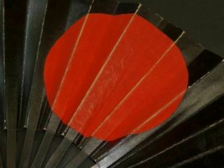 Japanese Military fan GUNSEN Edo period Wood,  paper 32 × 55.  5 cm 80 g 7