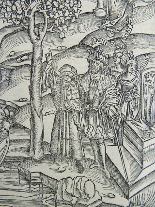 1502 Grüninger Master INCUNABULA WOODCUT Bees - King Latinus & Oracle 5