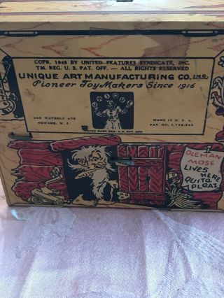Vintage RARE antique tin wind up Lil Abner ' s Dog Patch Band,  Jigger t 6