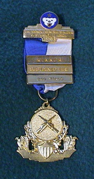 1958 Us Army Alaska Winner Sustained Fire 200 Yard Shooting Medal