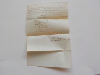 Civil War Document 1864 11th Maine Deep Bottom Virginia Clothing Account Papers