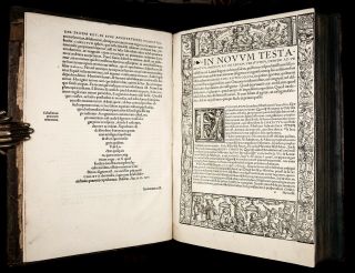 1519 ERASMUS Annotations to GREEK - LATIN TESTAMENT Bible Reformation BINDING 4