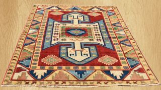 Authentic Hand Knotted Vintage Oriental Turkish Wool Area Rug 6 X 5 Ft