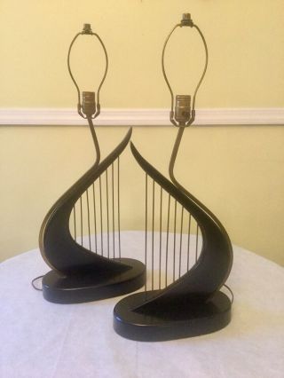 Mid Century Modern Lamps.  Majestic Gio Ponti Ico Parisi Heifetz Eames 50s Era