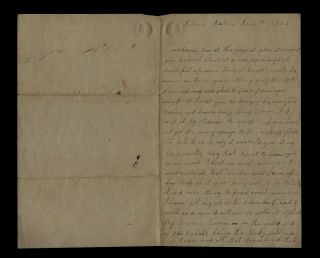 6th Ohio Cavalry Civil War Letter - Death Report On Soldier From Potomac Station