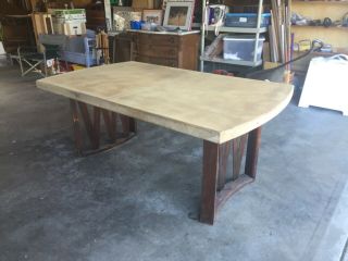 Paul Frankl Dining Table / Mahogany And Cork