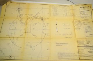 1959 Us Army Engineer Air Force Sac Fairchild Missle Site Project Map Vtg