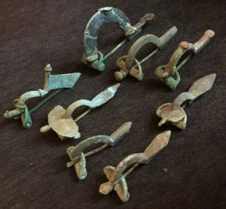 Roman Celtic Ancient Brooches Fibula Artifacts 250 Ce
