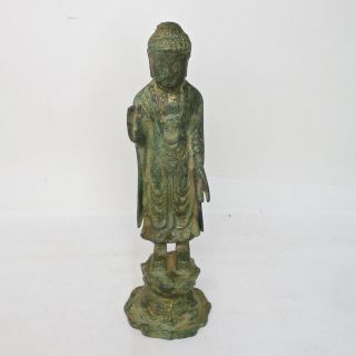 G277: Chinese Buddhist Statue Of Gautama Buddha Of Copper Ware With Good Taste