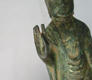 G277: Chinese Buddhist statue of Gautama Buddha of copper ware with good taste 3