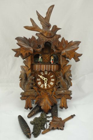 Vintage Black Forest Germany Musical Cuckoo Clock