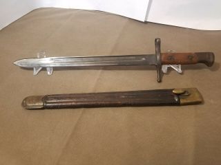 Vitage Italian M1891 Carcano Bayonet & Scabbard 1932 Terni Made