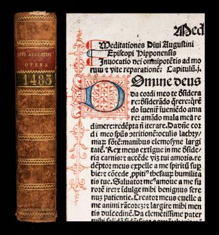 Incunable 1483 Saint Augustine Confessions Catholic Divination Of Demons Occult
