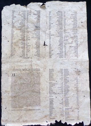Uncut Incunabula Sheet,  Giovanni Nanni ' s Berosus Babilonicus,  1510 2