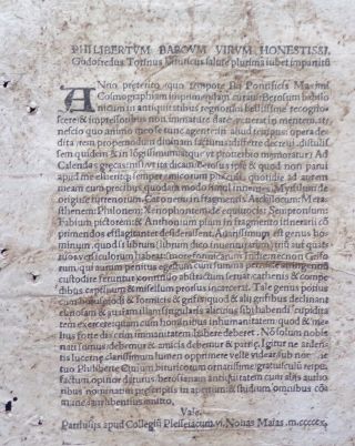 Uncut Incunabula Sheet,  Giovanni Nanni ' s Berosus Babilonicus,  1510 3