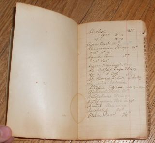 1895 Antique Medical Manuscript Book Hand - Written Medicine Prices for Drug Store 2