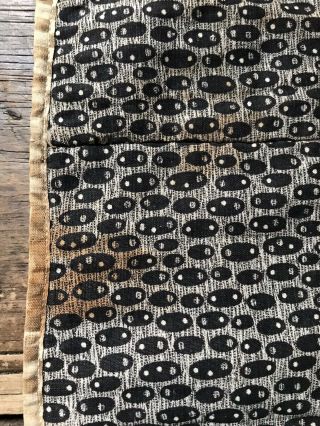 Antique Handmade ALL CALICO Doll’s Quilt Brown Black Textile AAFA 10