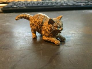 Antique Gilt Vienna Bronze Cat