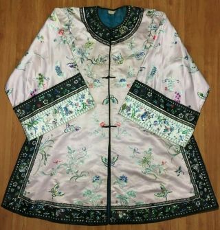 Antique Chinese Silk Embroidery Robe