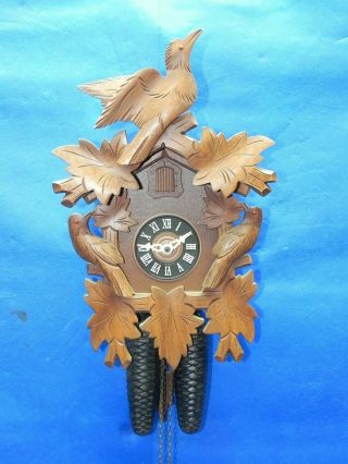 Vintage Black Forest 8 Day Cuckoo Clock Emil Schmeckenbecher Germany