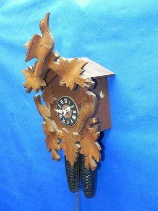 Vintage Black Forest 8 Day Cuckoo Clock Emil Schmeckenbecher Germany 2