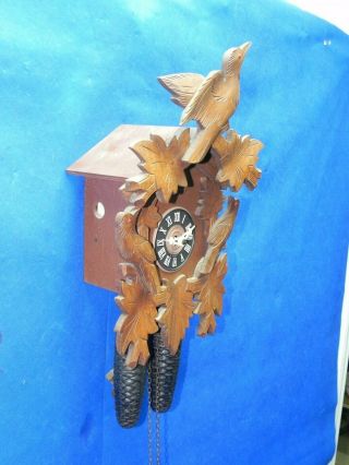 Vintage Black Forest 8 Day Cuckoo Clock Emil Schmeckenbecher Germany 3