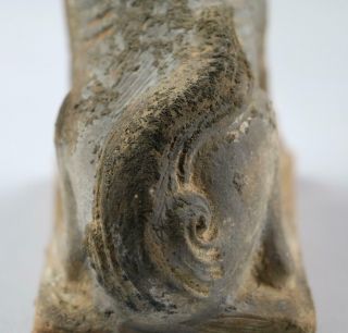 Rare Antique Chinese Tang Dynasty Earthenware Seated Dog Figure Mingqi 11