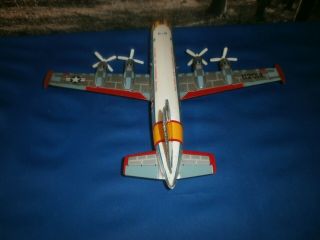 AIRPLANE YONEZAWA GLOBEMASTER C - 124,  BATTERY OPERATED,  60 ' s.  VIDEO 6