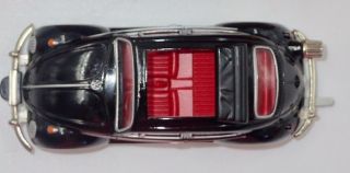 Schuco Racer VW Beetle 1960 Sunroof Black Tin Box 1:45 Scale 11