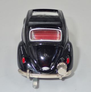 Schuco Racer VW Beetle 1960 Sunroof Black Tin Box 1:45 Scale 5