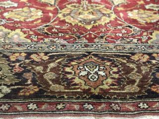 Auth: 1920 ' s Antique Indian Rug Mughal Highly Decorative Organic ART 8x11 NR 2