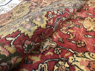 Auth: 1920 ' s Antique Indian Rug Mughal Highly Decorative Organic ART 8x11 NR 4