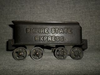 Antique Cast Iron Floor Train Tender Empire State Express Kenton Or Harris
