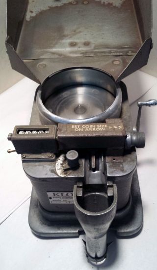 Vintage Klopp Engineering Coin Counter Model D2 Hand Crank USA 5