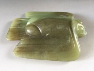 Chinese Antique Hongshan Culture Jade Carving of Bird Ming Dynasty 4