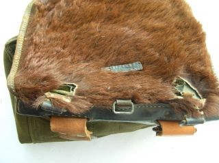 WW II German cowhide pony tornister rucksack backpack carrying bag MARKED 1943 10